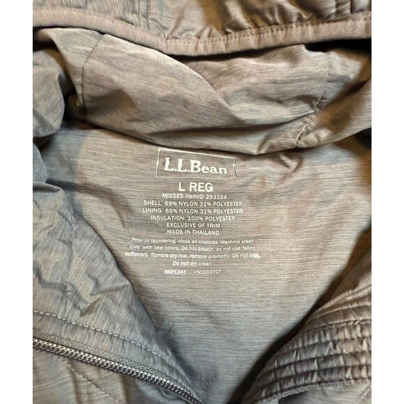LL Bean Jacket Womens Size Large Insulated Quilted Lightweight Parka **Read** - Picture 2 of 10